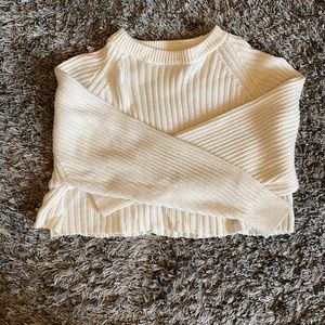 Aéropostale, white, cropped, sweater